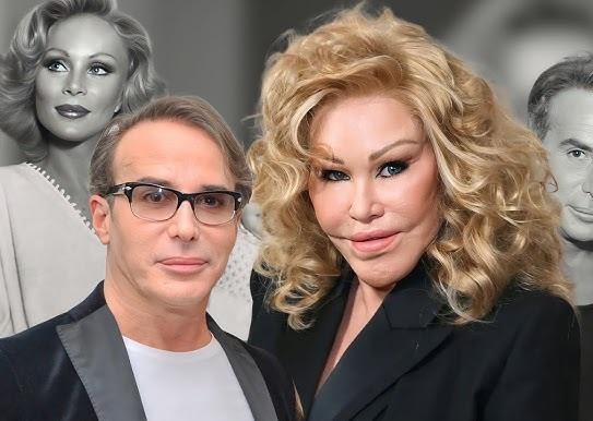 Artystyczne przedstawienie profilu Jocelyn Wildenstein z wyraźnymi, kocimi rysami twarzy po operacjach plastycznych.